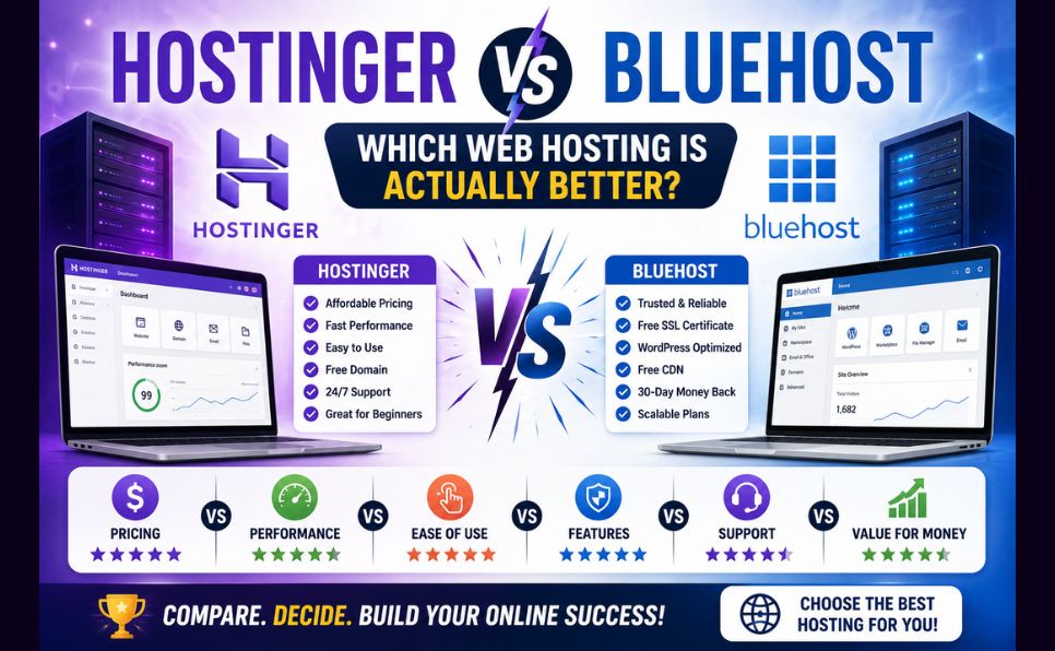 Hostinger vs Bluehost Which Web Hosting Is Actually Better