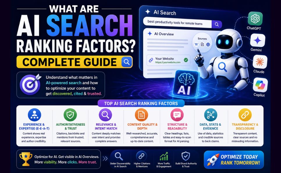 What Are AI Search Ranking Factors Complete Guide