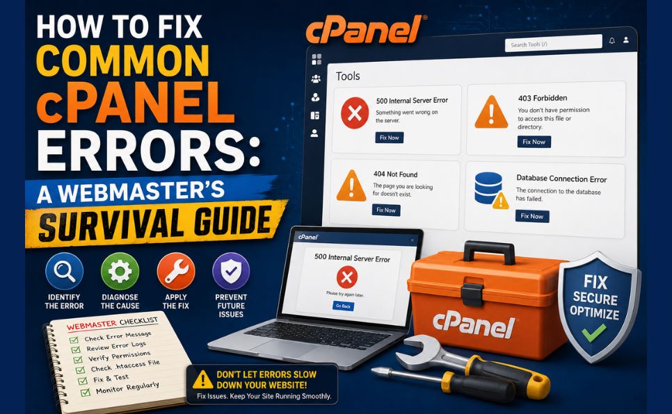 How to Fix Common cPanel Errors A Webmaster's Survival Guide
