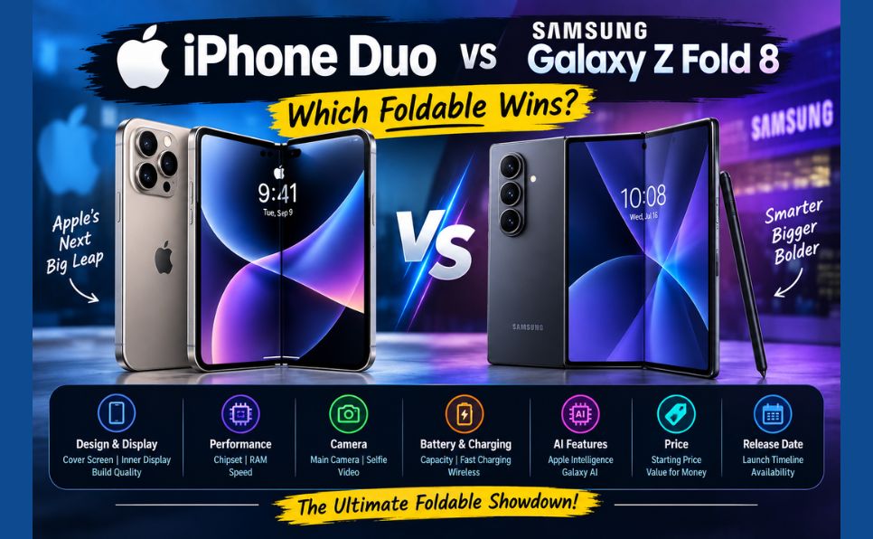iPhone Duo vs Samsung Galaxy Z Fold 8 Which Foldable Wins